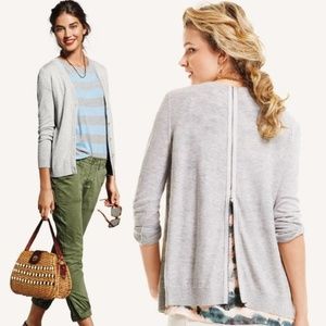 CAbi Sweaters - Cabi Cobblestone Cardigan Button Down Zip Back CAbi Sweaters - Cabi Cobblestone Cardigan Button Down Zip Back